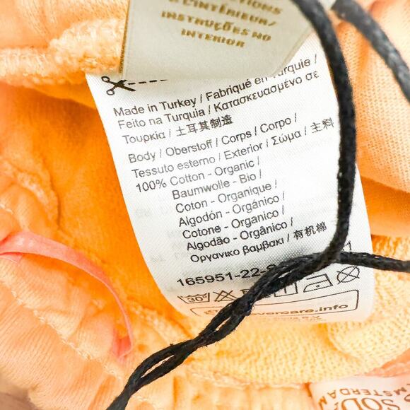 Scotch & Soda Men's Fun Loving Locals Orange Sweat Shorts Cotton Size M $98 NWT - Picture 4 of 5